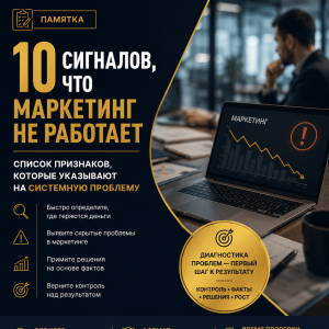 10 сигналов, что маркетинг не работает — памятка DIMORES