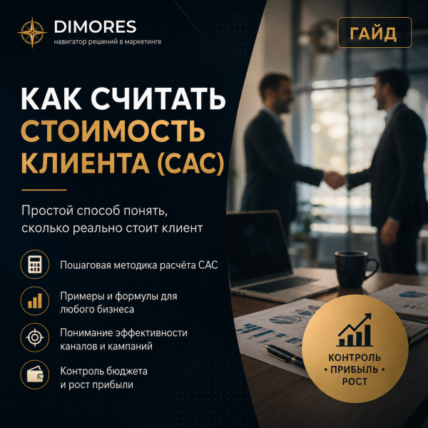 Формула расчёта CAC — стоимость привлечения клиента