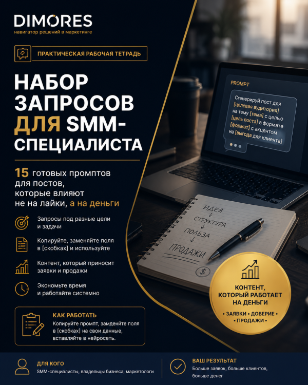 SMM- пормпты Промпты для SMM-постов, которые продают