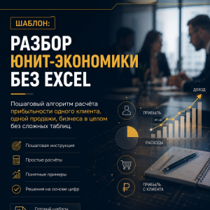 Разбор юнит-экономики без Excel — шаблон DIMORES